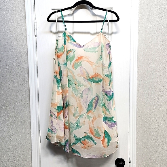 Philosophy Koi Watercolor Swing Mini Dress, Size S - Picture 4 of 8